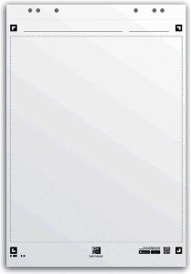 Oxford Smart Chart flipcharblok ft 65 x 98 cm pak met 20 vel blanco