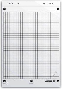 Oxford Smart Chart flipchartblok ft 65 x 98 cm pak met 20 vel geruit