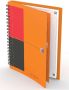 Oxford INTERNATIONAL meetingbook connect stevige kartonnen kaft oranje 160 bladzijden ft B5 gelijnd - Thumbnail 3