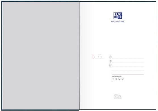 Oxford Office Essentials schrift harde kaft 192 bladzijden gelijnd ft A4 original blue - Foto 3