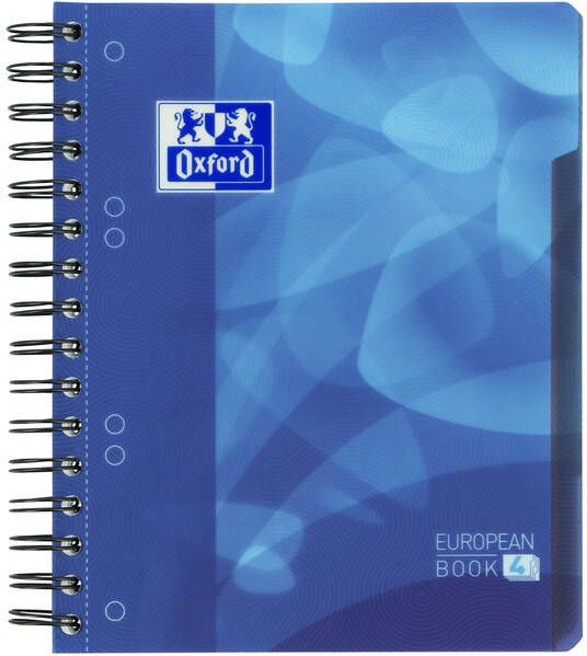 HAMELIN OXFORD School projectbook A5 gelijnd 6 gaats 120 vel soepele kunststof kaft blauw - Foto 2