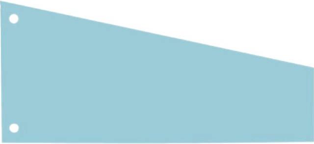 Oxford Scheidingsstrook trapezium 240x105 55mm 190gr blauw 100 stuks