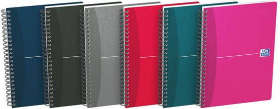 Oxford Office Essentials spiraalschrift 180 bladzijden ft A5 gelijnd geassorteerde kleuren - Foto 2