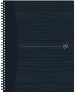 Oxford Origin spiraalschrift ft A4+ 140 bladzijden gelijnd zwart