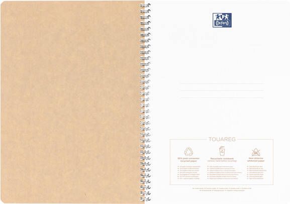 Oxford Touareg spiraalschrift 180 bladzijden ft A4 gelijnd geassorteerde kleuren - Foto 2