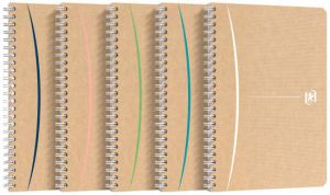 Oxford Touareg spiraalschrift 180 bladzijden ft A5 gelijnd geassorteerde kleuren
