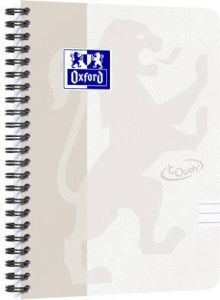 HAMELIN OXFORD Touch spiraalblok A5 gelijnd 70 vel 90g soepele kartonnen kaft licht grijs