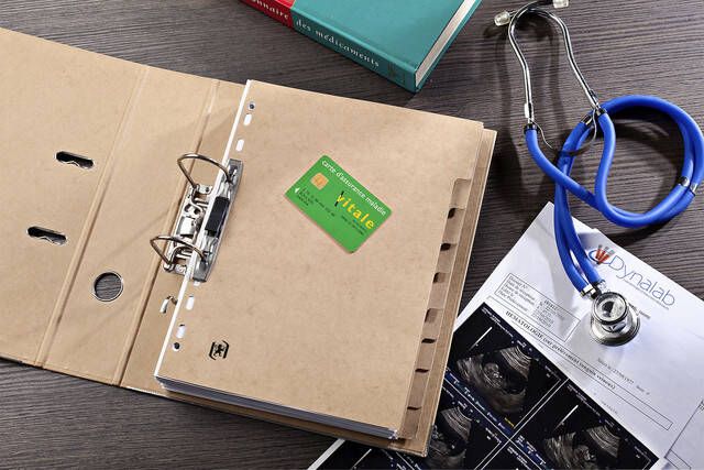 Oxford Touareg tabbladen uit karton ft A4 onbedrukt 11-gaatsperforatie 6 tabs - Foto 3