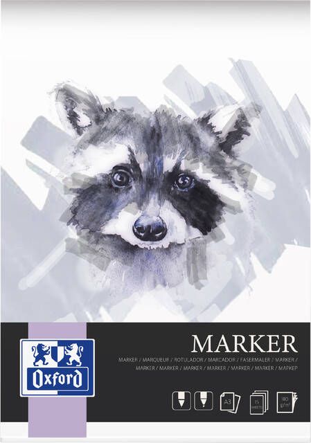 Oxford Tekenblok Marker A3 15 vel 180 gram