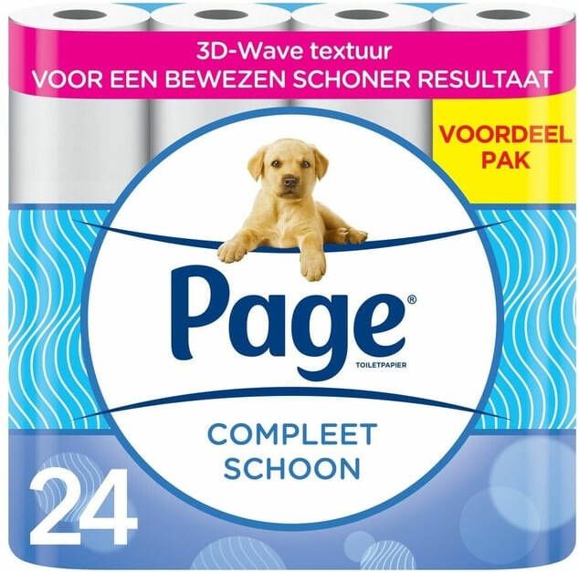 Page Toiletpapier Compleet Schoon 2-laags 140vel 24 rol wit