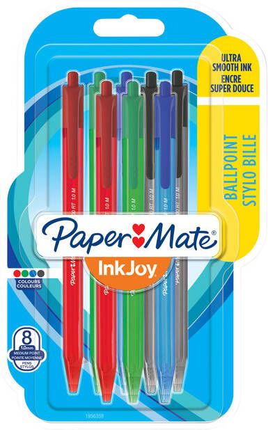 Paper Mate Balpen Inkjoy 100 RT assorti