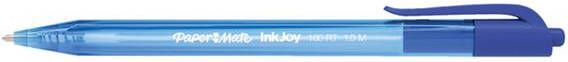 Paper Mate Inkjoy Balpen 100RT medium blauw valuepack 80+20 gratis
