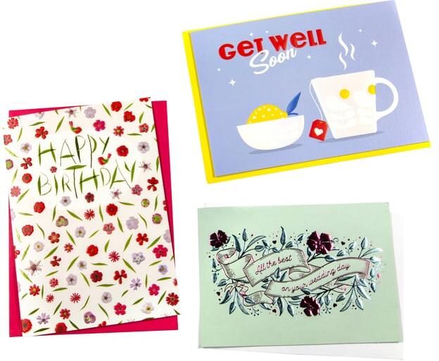 Paperclip Wenskaart navulset Engels assorti set Ã  6 kaarten - Foto 2