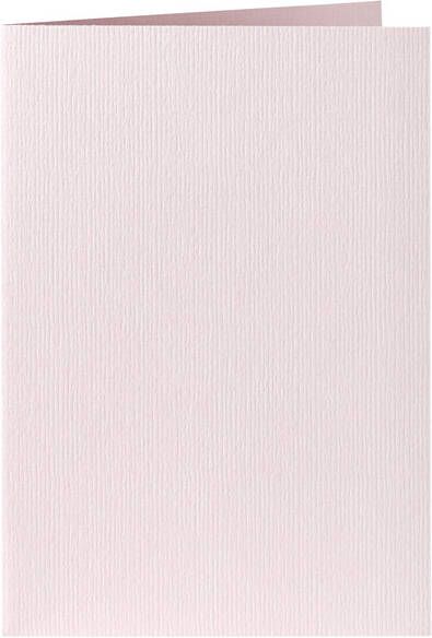 Papicolor Correspondentiekaart dubbel 105x148mm lichtroze pak Ã  6 stuks