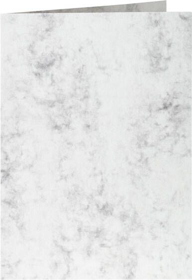 Papicolor Correspondentiekaart dubbel 105x148mm marble grijs