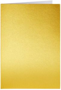 Papicolor Correspondentiekaart dubbel 105x148mm metallic goud