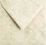 Papicolor Envelop 140x140mm marble Ivoor - Thumbnail 3