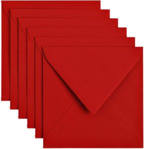 Papicolor Envelop 140x140mm rood