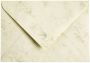 Papicolor Envelop C6 114x162mm marble Ivoor - Thumbnail 1