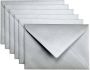 Papicolor Envelop C6 114x162mm metallic zilver - Thumbnail 1