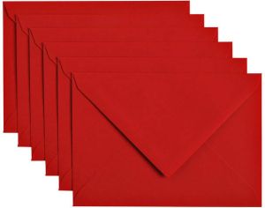Papicolor Envelop C6 114x162mm rood