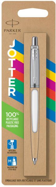 Parker Balpen Jotter Original white CT medium blister Ã  1 stuk