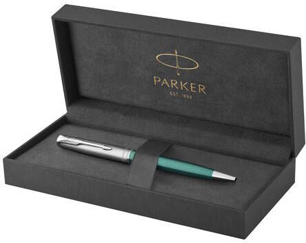 Parker Balpen Sonnet Essential sandblasted green lacquer CT medium