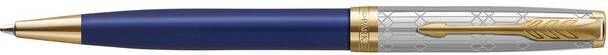 Parker Balpen Sonnet special edition Queen Elisabeth sapphire blue lacquer 18K GT medium