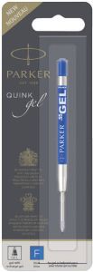 Parker Quink Gel vulling voor balpen fijn blauw op blister