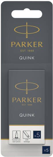 Parker Inktpatroon Quink blauw-zwart