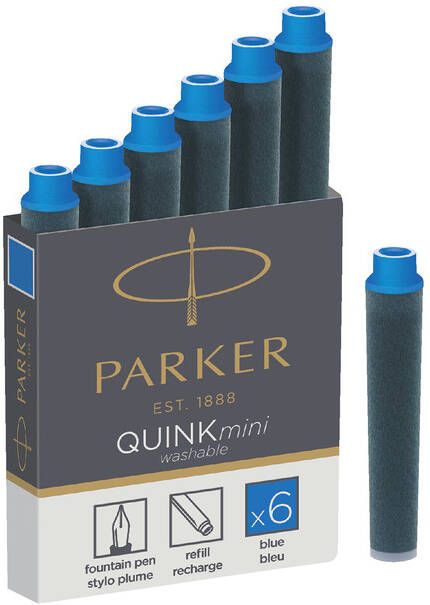 Parker Inktpatroon Quink mini tbv esprit Koningsblauw