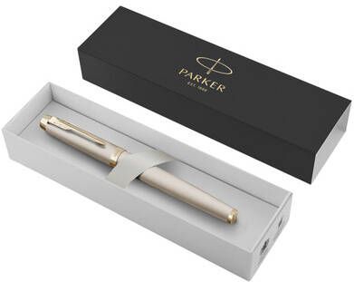 Parker IM Monochrome vulpen Champagne medium giftbox - Foto 2