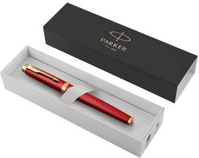 Parker IM Premium vulpen medium in giftbox deep red(rood goud ) - Foto 2