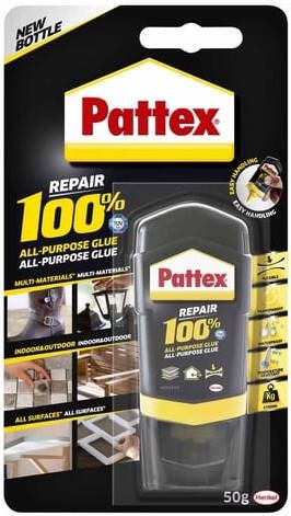 Pattex Alleslijm 100% tube 50 gram op blister
