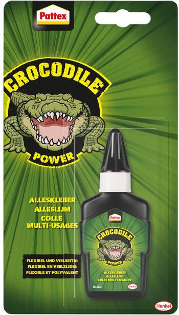 Pattex Crocodile Power alleslijm tube van 50 g op blister