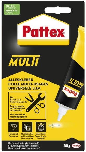Pattex Alleslijm Multi tube 50gram op blister