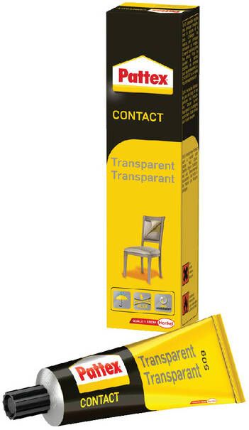 Pattex contactlijm Transparant tube van 50 g op blister