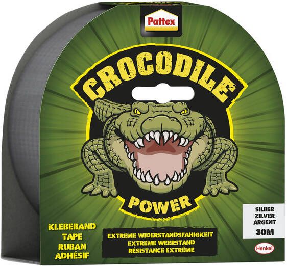 Pattex Plakband Crocodile duct tape 50mmx30m zilver - Foto 1