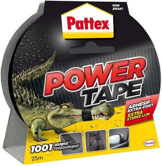 Pattex plakband Power Tape lengte: 25 m zwart - Foto 2