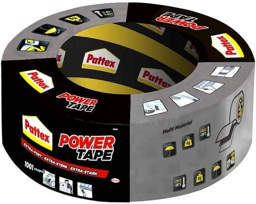 Pattex Plakband Power Tape 50mmx50m grijs