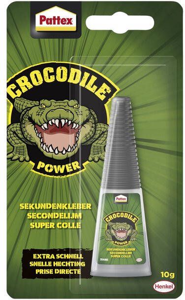 Pattex Crocodile Power secondelijm tube van 10 gr op blister