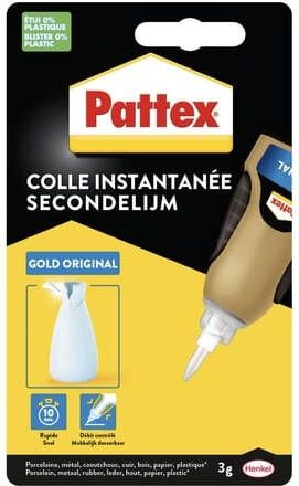 Pattex Secondelijm Gold original tube 3gram op blister