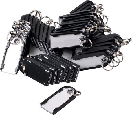 Pavo Sleutellabel magnetisch 50 stuks zwart
