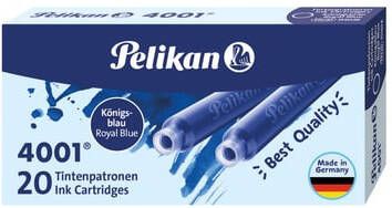 Pelikan Inktpatroon 4001 koningsblauw 20 stuks