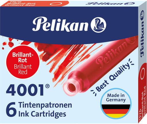 Pelikan Inktpatroon 4001 rood