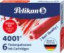 Pelikan inktpatronen 4001 rood - Thumbnail 2