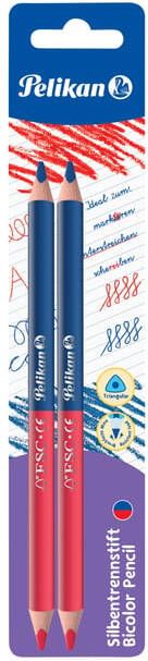 Pelikan Potlood 3mm rood blauw 2 stuks
