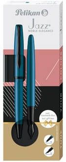 Pelikan Schrijfset Jazz Noble Elegance K36+P36 medium aquamarine