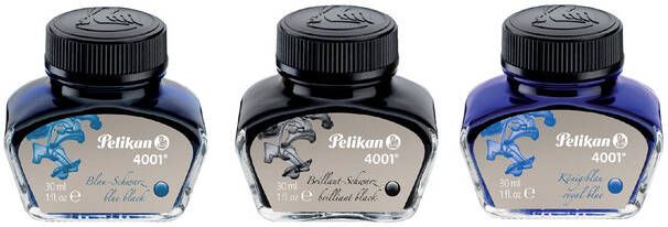 Pelikan Vulpeninkt 4001 30ml briljant zwart - Foto 3