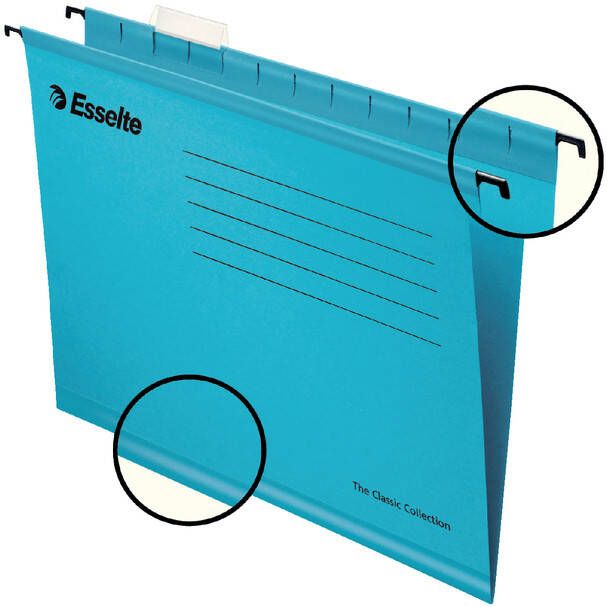 Pendaflex Hangmap Esselte Classic folio V bodem blauw